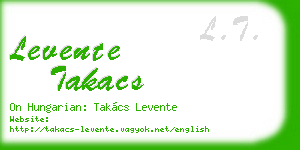 levente takacs business card